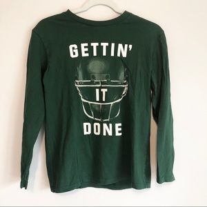 Children’s Place Boys Green Long Sleeve Shirt XXL